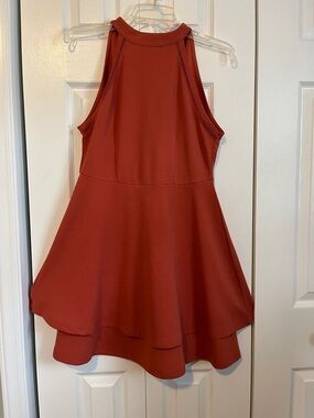 Almost Famous Orange Sleeveless Dress